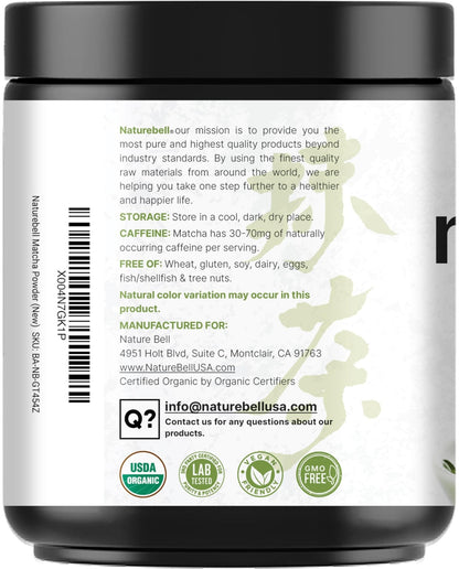 Organic Matcha Green Tea Powder, 1 Pound | Unsweetened with Zero Sugar, Culinary Grade, Potent Early Spring Leaf Harvest, Fine Stone Ground – Vegan, All Purpose, Great for Matcha Latte - PrimeBioHealth - canada supplements