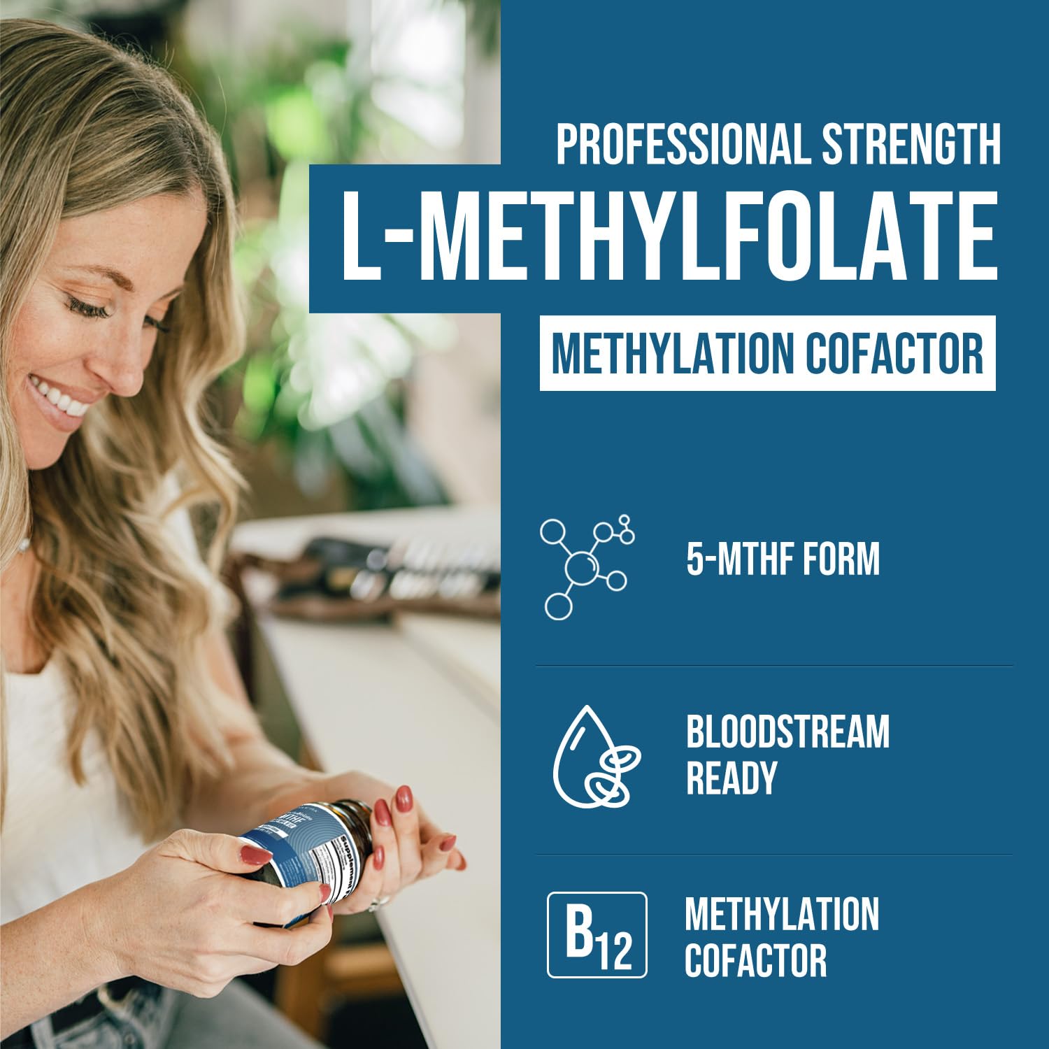 Organic Methyl Folate 1000 mcg + Methyl B12 Cofactor (300 Servings) – Metabolically Active 5-MTHF Form, Organic Berry Flavor, Liquid Sublingual Form – Mood, Cognition, Methylation, Pregnancy (1oz) - PrimeBioHealth - canada supplements