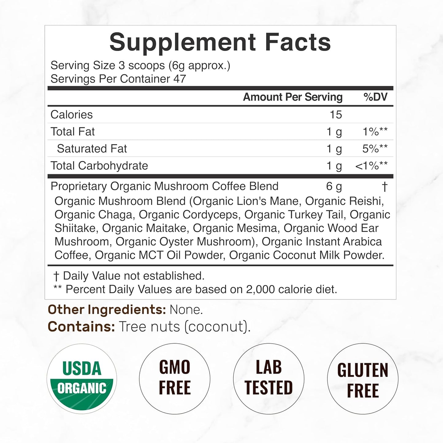 Organic Mushroom Coffee, 10oz – 10 Adaptogenic Mushrooms with Arabica Coffee + MCT Oil for Smooth Flavor – Turkey Tail, Lions Mane, Cordyceps, Chaga, Reishi – Immune, Energy,& Brain Support Supplement - PrimeBioHealth - canada supplements