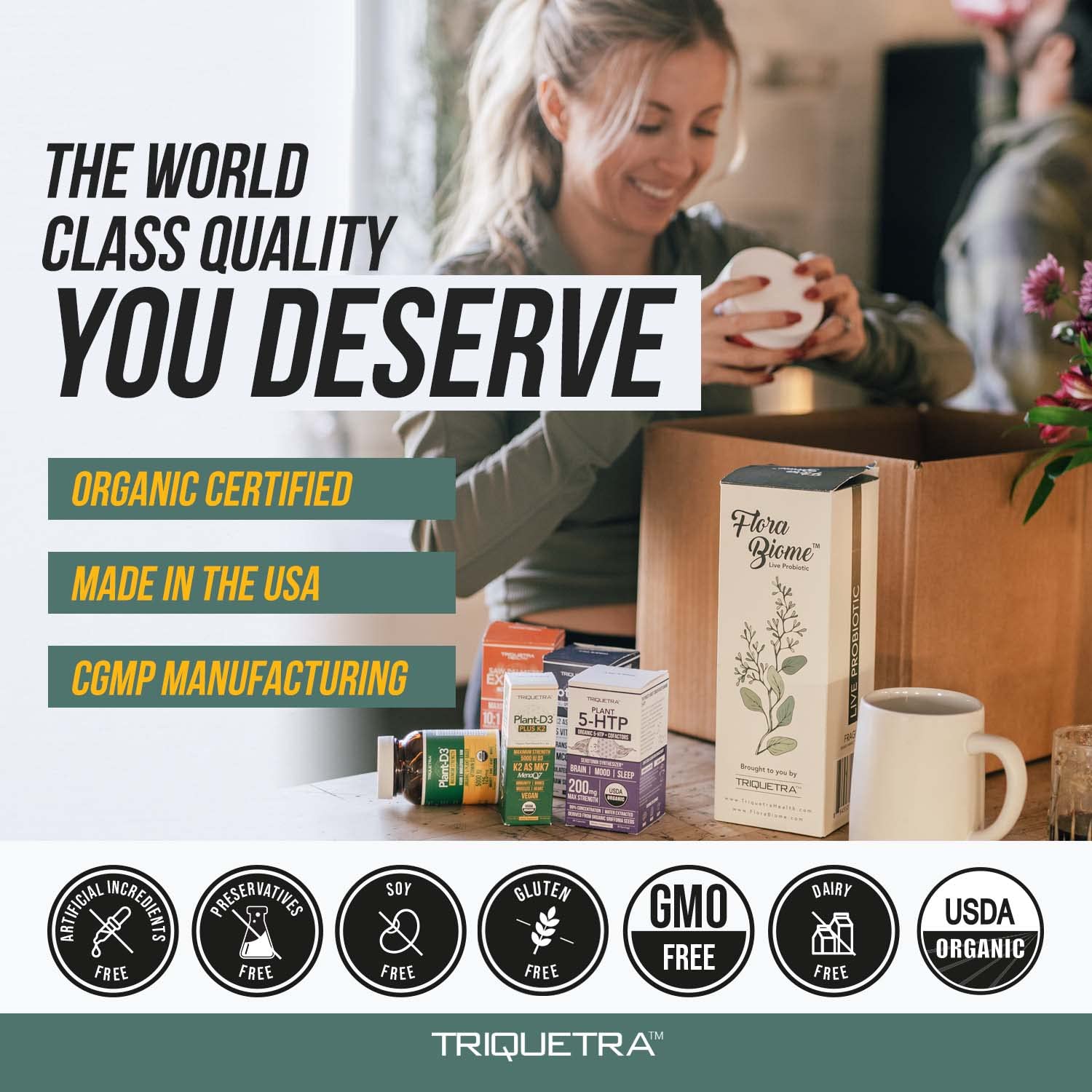 Organic Plant D3 + K2 | 5000 iu D3 + 120 mcg K2 as All-Trans MK7 from MenaQ7® - 100% Whole Food, Raw & Vegan | Enhanced Digestion with Prebiotic & Superfood Complex – D3 from Organic Algae (60 Count) - PrimeBioHealth - canada supplements