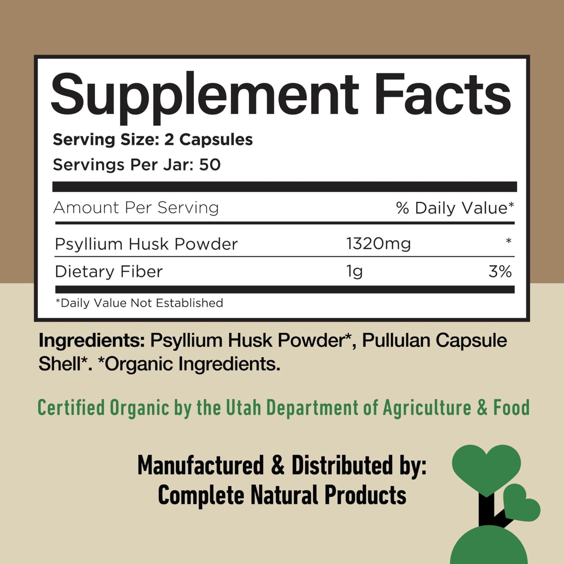 Organic Psyllium Husk Capsules 660mg - Fiber Caps Supplement, Psyllium Capsules for Digestive Regularity, Colon Cleanse Support, Unflavored Whole - PrimeBioHealth - canada supplements