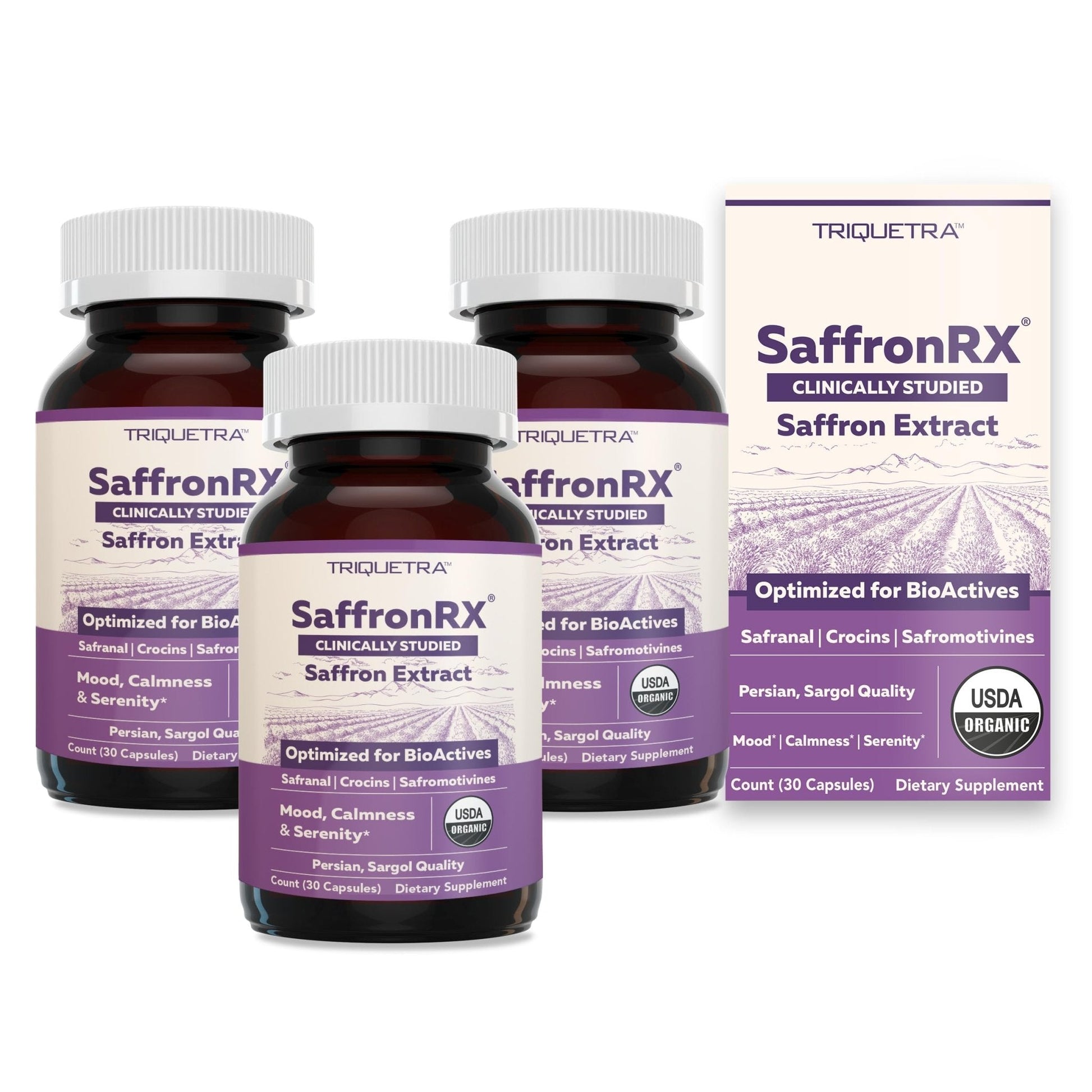 Organic Saffron Extract: Optimized Extract with Safromotivines, Safranal, and Crocins – Clinically Studied | Premium Persian Sargol Quality | Supports Mood, Calmness, and Relaxation – 30 Servings - PrimeBioHealth - canada supplements