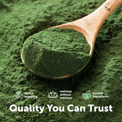 Organic Spirulina Powder, 1lb | Blue-Green Algae, Naturally Occurring Vegan Protein, Vitamins & Minerals | Source of Natural Chlorophyll & Enzymes | Non-GMO, Gluten-Free, No Additives - PrimeBioHealth - canada supplements