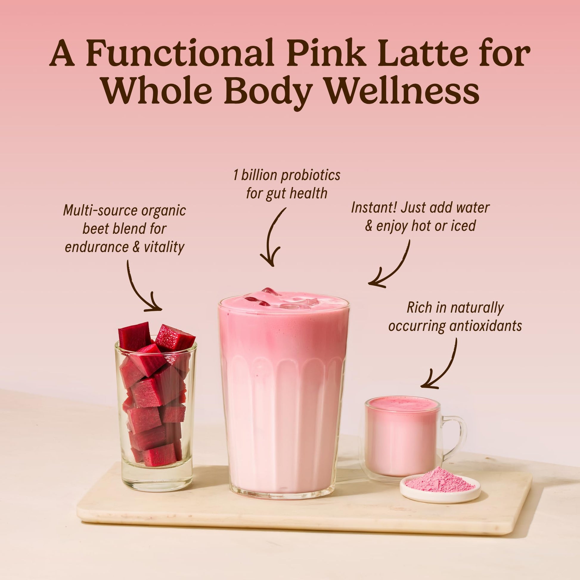 Organic Traditions Lavender Latte Calming Drink Mix, Caffeine Free Latte Blend with Lavender Powder, Tart Cherry, Probiotics, Reishi, and Ashwandha, Evening Beverage for Gentle Wind Down, 150g / 5.3oz - PrimeBioHealth - canada supplements