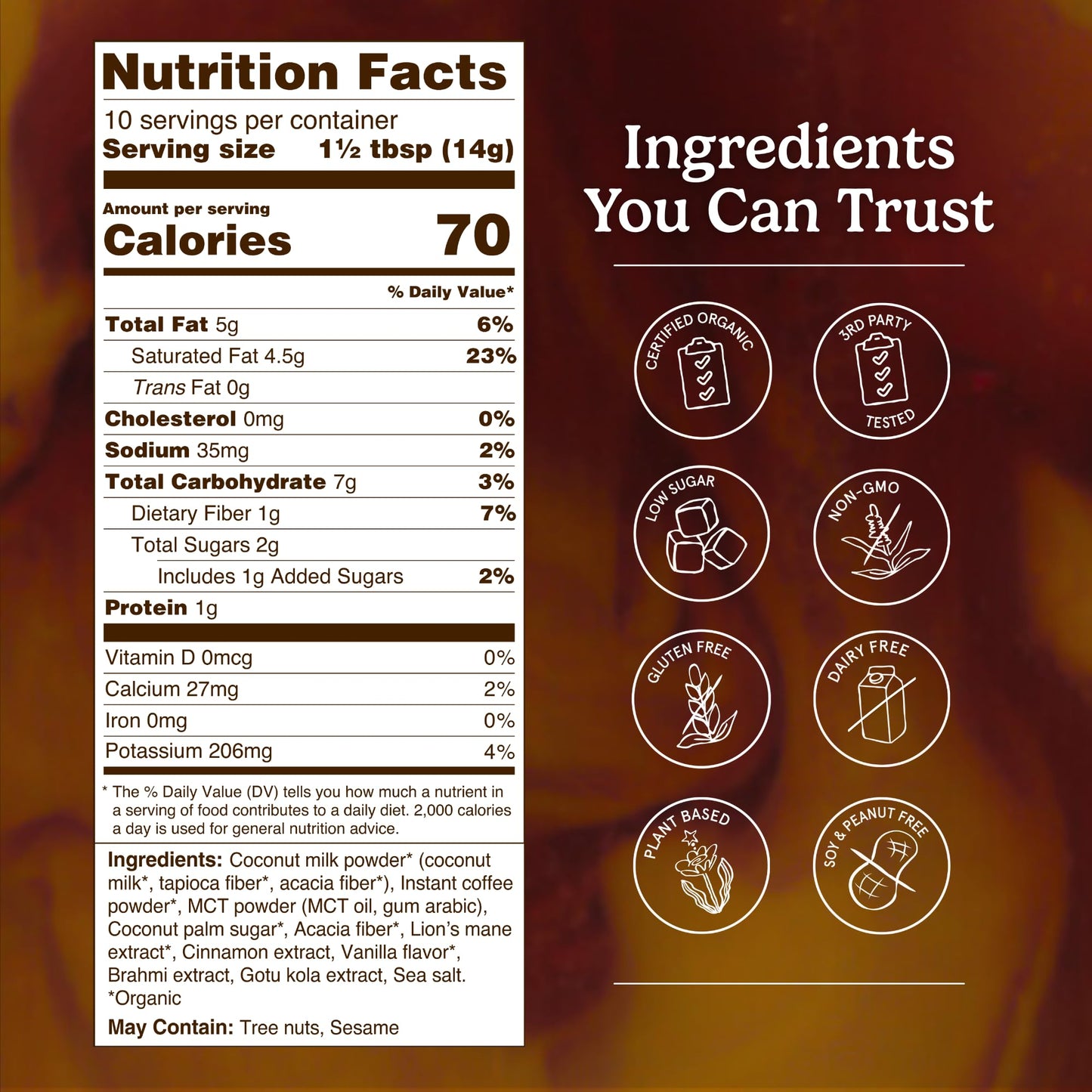 Organic Traditions Mind Fuel Instant Mushroom Coffee Alternative, Caffeine Free Lion’s Mane and Maca Herbal Drink with Dandelion, Chicory, Roasted Grain Blend, Natural Focus Support, 140g / 5oz - PrimeBioHealth - canada supplements