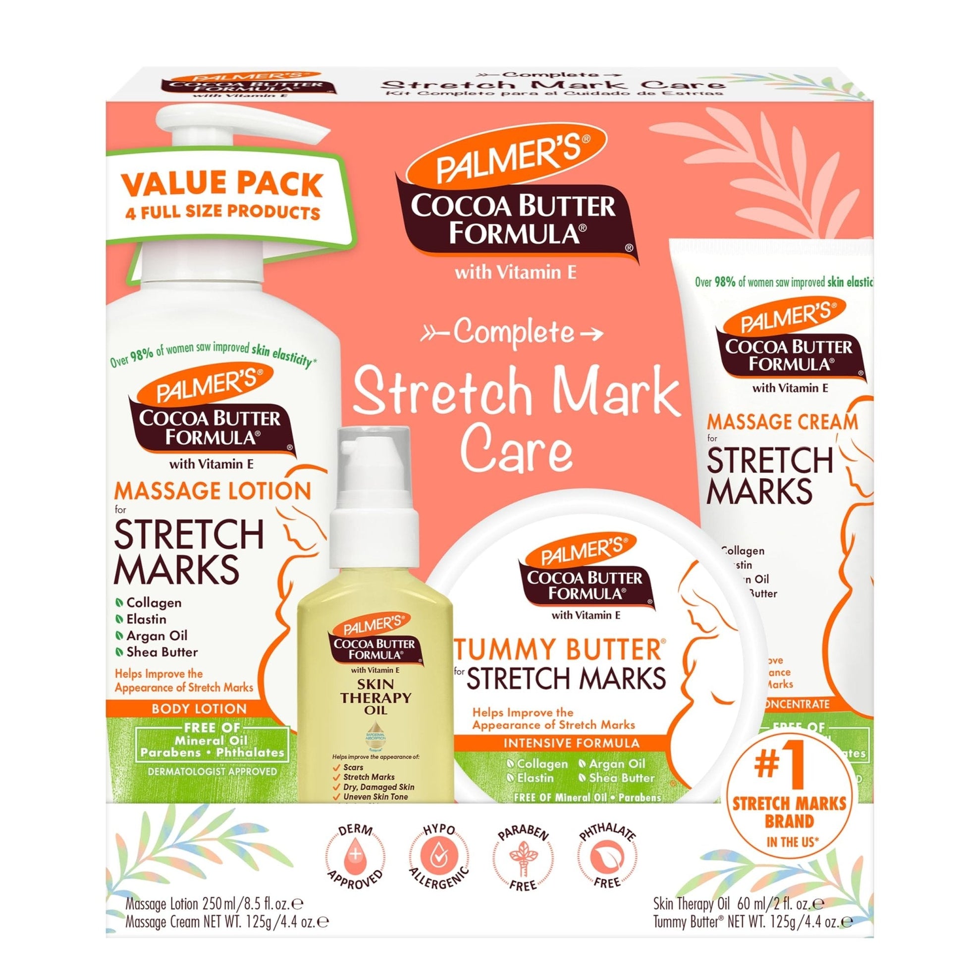 Palmer's Cocoa Butter Formula Pregnancy Skin Care Kit for Stretch Marks and Scars, Dermatologist Approved - PrimeBioHealth - canada supplements