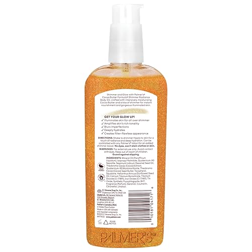 Palmer's Cocoa Butter Formula Shimmer Body Oil with Vitamin E, 5.1 Fl Oz, Radiance Body Oil for Glowing Skin - PrimeBioHealth - canada supplements