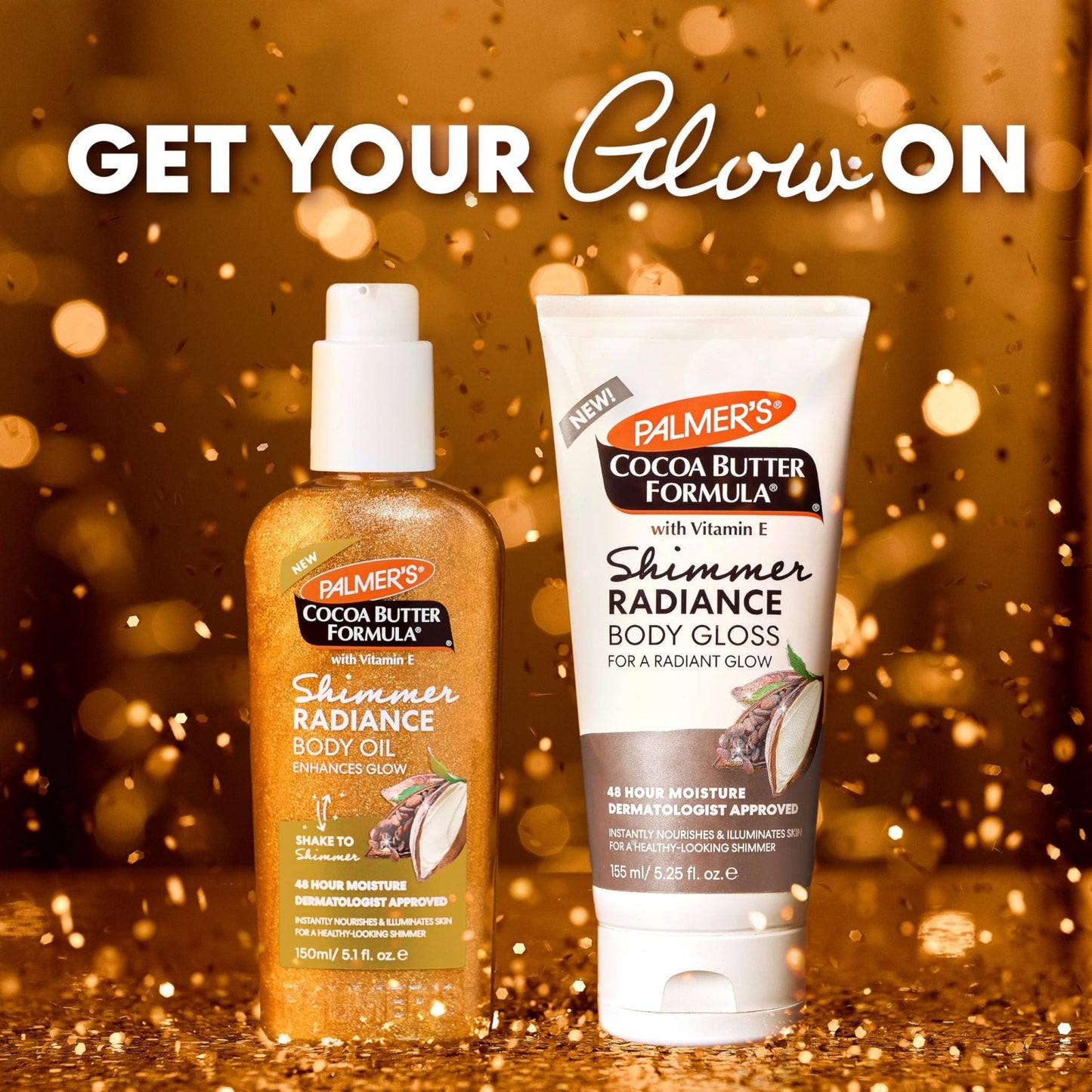 Palmer's Cocoa Butter Formula Shimmer Body Oil with Vitamin E, 5.1 Fl Oz, Radiance Body Oil for Glowing Skin - PrimeBioHealth - canada supplements