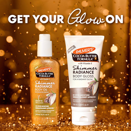 Palmer's Cocoa Butter Formula Shimmer Body Oil with Vitamin E, 5.1 Fl Oz, Radiance Body Oil for Glowing Skin - PrimeBioHealth - canada supplements