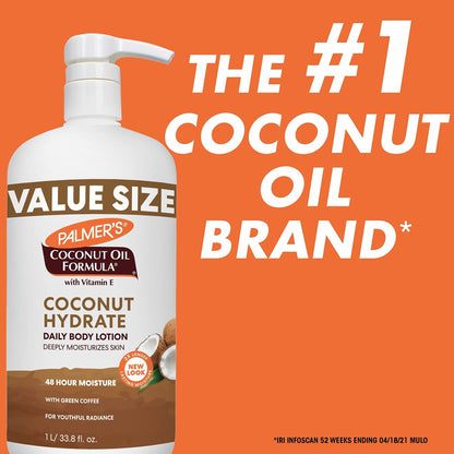 Palmer's Coconut Oil Formula Body Lotion for Dry Skin, Hand & Body Moisturizer with Green Coffee Extract & Vitamin E - PrimeBioHealth - canada supplements