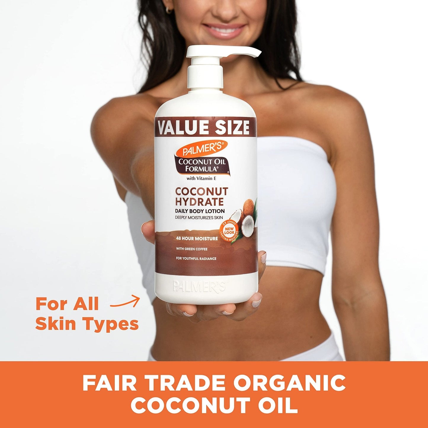 Palmer's Coconut Oil Formula Body Lotion for Dry Skin, Hand & Body Moisturizer with Green Coffee Extract & Vitamin E - PrimeBioHealth - canada supplements