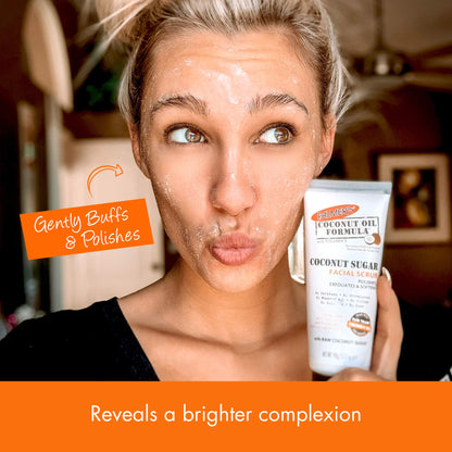 Palmer's Coconut Oil Formula Coconut Sugar Facial Scrub Exfoliator, Face Scrub to Gently - PrimeBioHealth - canada supplements