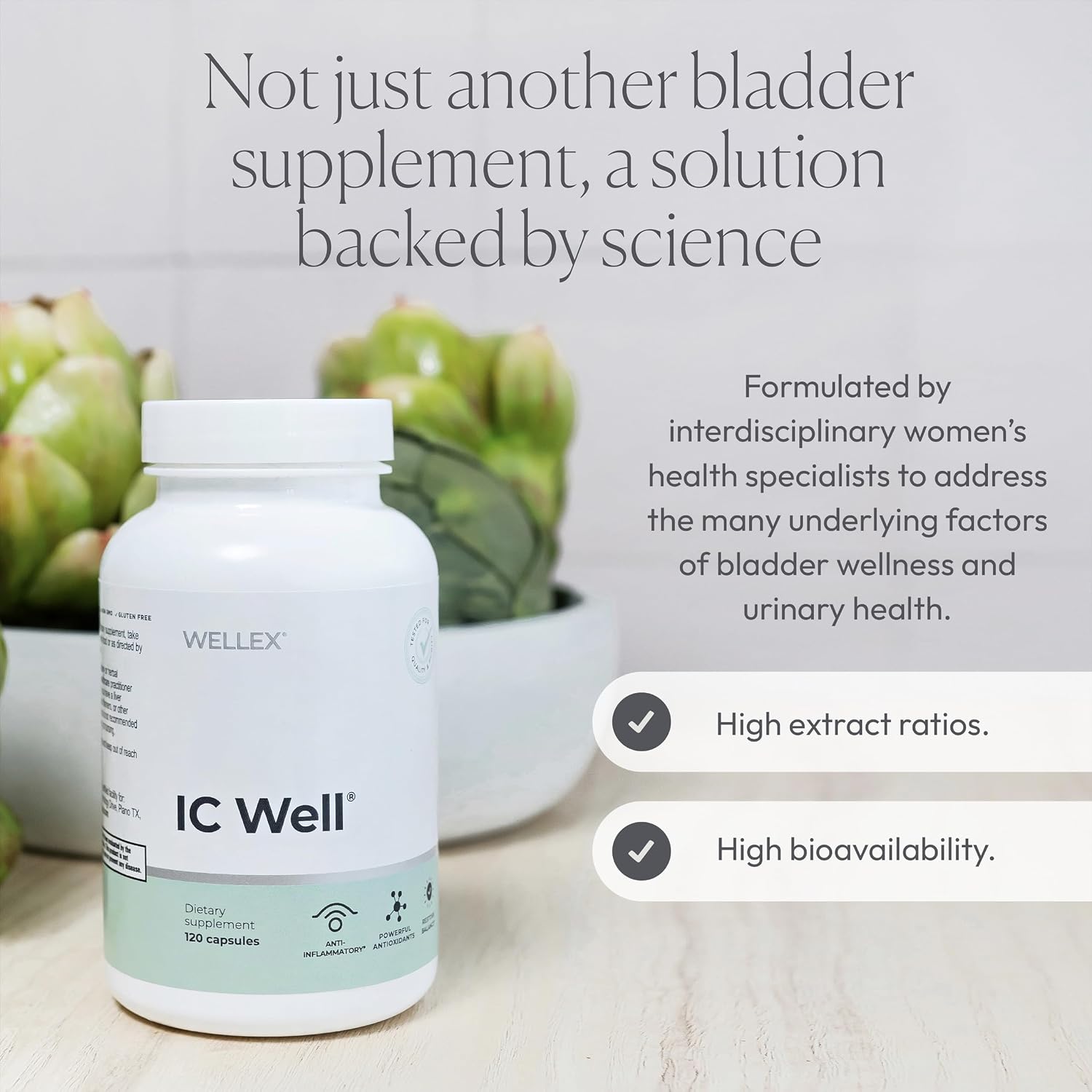 Papillex IC Well | Bladder Comfort & Urinary Wellness Support Supplement | NAG, Chondroitin & Quercetin for Urinary Comfort, Frequency & Sleep Support | 30-Day Formula - PrimeBioHealth - canada supplements