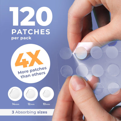 PatchRx Salicylic Pimple Patches (120 Pack), Salicylic Acid Acne Patches with Tea Tree Oil - PrimeBioHealth - canada supplements