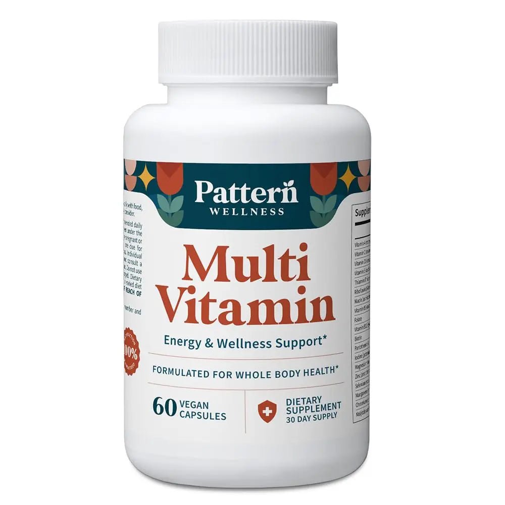 Pattern Wellness Multivitamin for Men & Women – Vitamin A, B, C, D, E – Supports Energy & Wellness – Whole Body Health - PrimeBioHealth - canada supplements