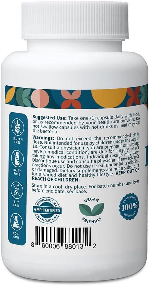 Pattern Wellness Probiotic Supplement – 30 Vegan Capsules | 51 Billion CFU – Supports Digestive Balance & Gut Wellness – Mindfully Sourced, Non-GMO - PrimeBioHealth - canada supplements