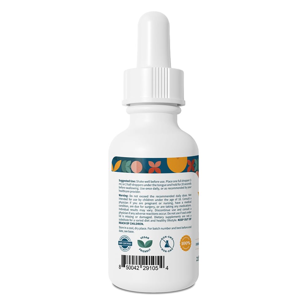Pattern Wellness Vitamin B12 5000 mcg – Sublingual Liquid Drops – Methylcobalamin, Supports Energy & Immune Health – Vegan Citrus Flavor – 2 fl. oz (60mL), 3rd Party Lab Tested - PrimeBioHealth - canada supplements