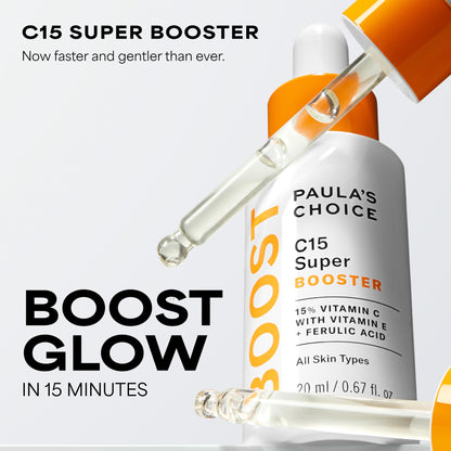 Paula's Choice BOOST C15 Super Booster, 15% Vitamin C Serum for Face, Face Serum with Vitamin E & Ferulic Acid - PrimeBioHealth - canada supplements