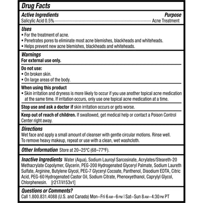Paula's Choice CLEAR Pore Normalizing Facial Cleanser, Acne Daily Face Wash, Salicylic Acid Face Cleanser for Clogged & Enlarged Pores - PrimeBioHealth - canada supplements
