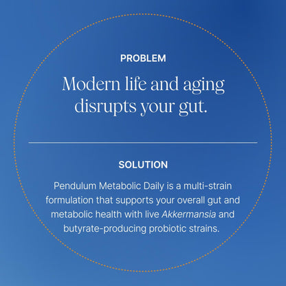 Pendulum Metabolic Daily - Multi-Strain Probiotic with Akkermansia muciniphila to Support Metabolism and Sustain Energy Levels - PrimeBioHealth - canada supplements