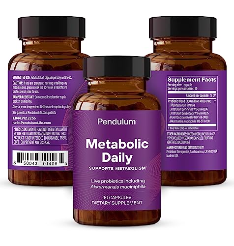 Pendulum Metabolic Daily - Multi-Strain Probiotic with Akkermansia muciniphila to Support Metabolism and Sustain Energy Levels - PrimeBioHealth - canada supplements