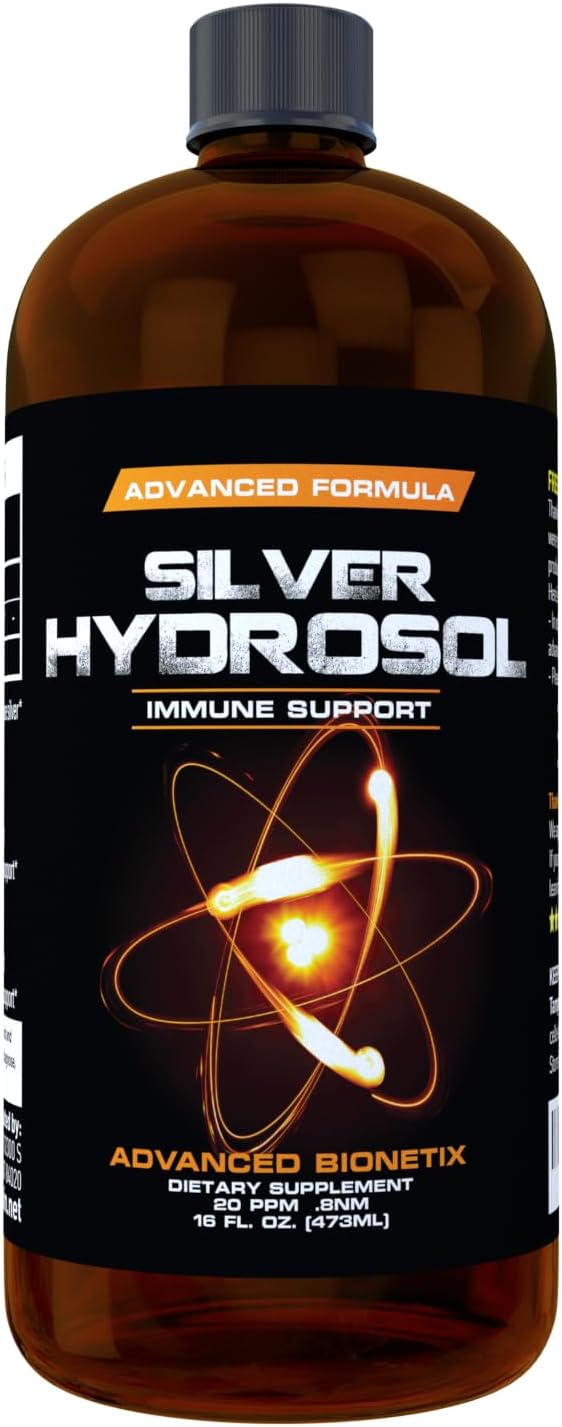 Pharmacist Recommended 16 oz Advanced Bionetix Colloidal Silver Hydrosol, All Natural & Promotes A Healthy Immune System. Colloidal Silver That Actually Works! - PrimeBioHealth - canada supplements