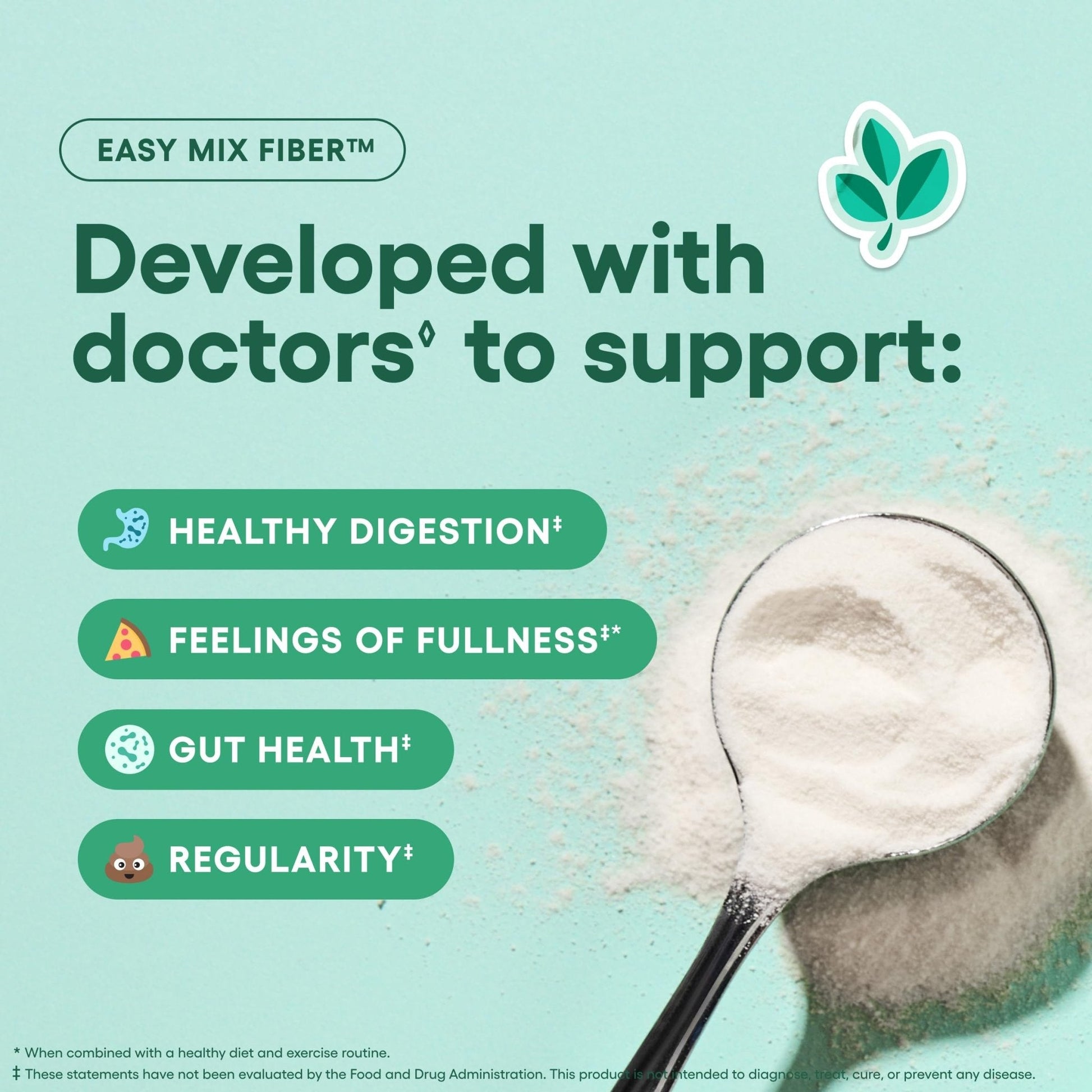 Physician's CHOICE Easy Mix Fiber for Digestive Health & Regularity - No Grit, Sugar Free, & Tasteless - PrimeBioHealth - canada supplements