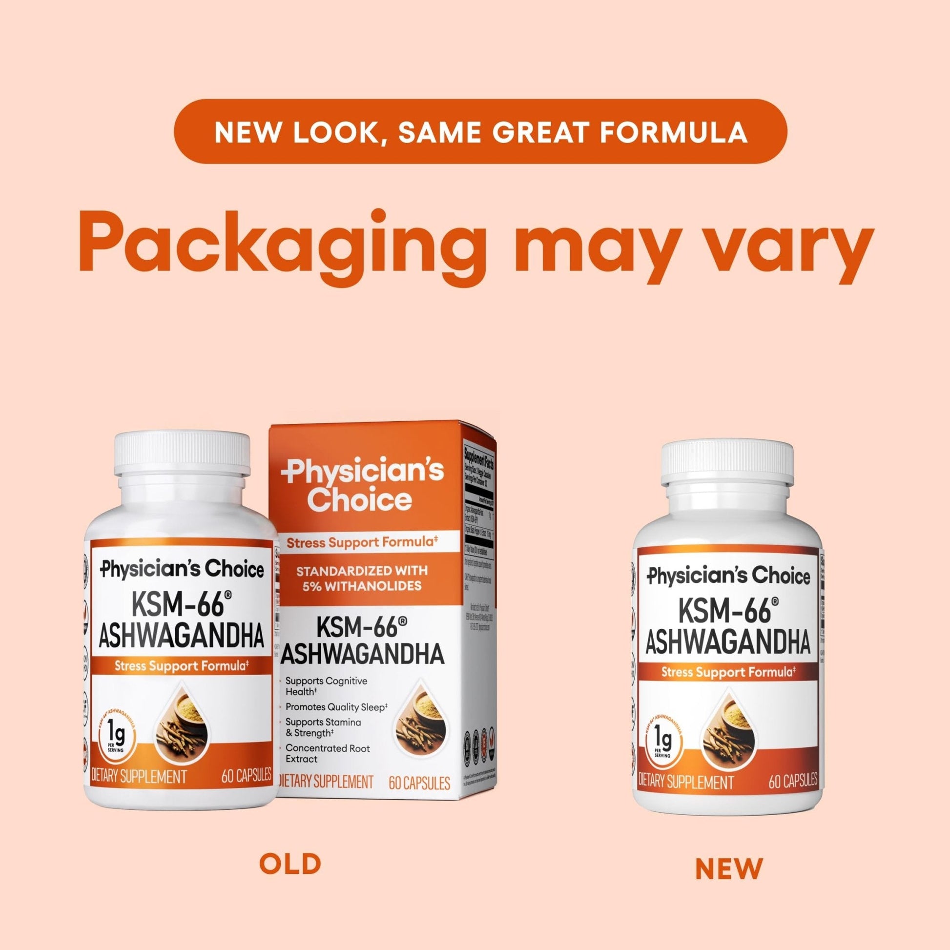 Physician's CHOICE KSM-66 Ashwagandha Root Powder Extract 1,000mg - Organic - with Black Pepper for Maximum Absorption - 5% Withanolides - PrimeBioHealth - canada supplements