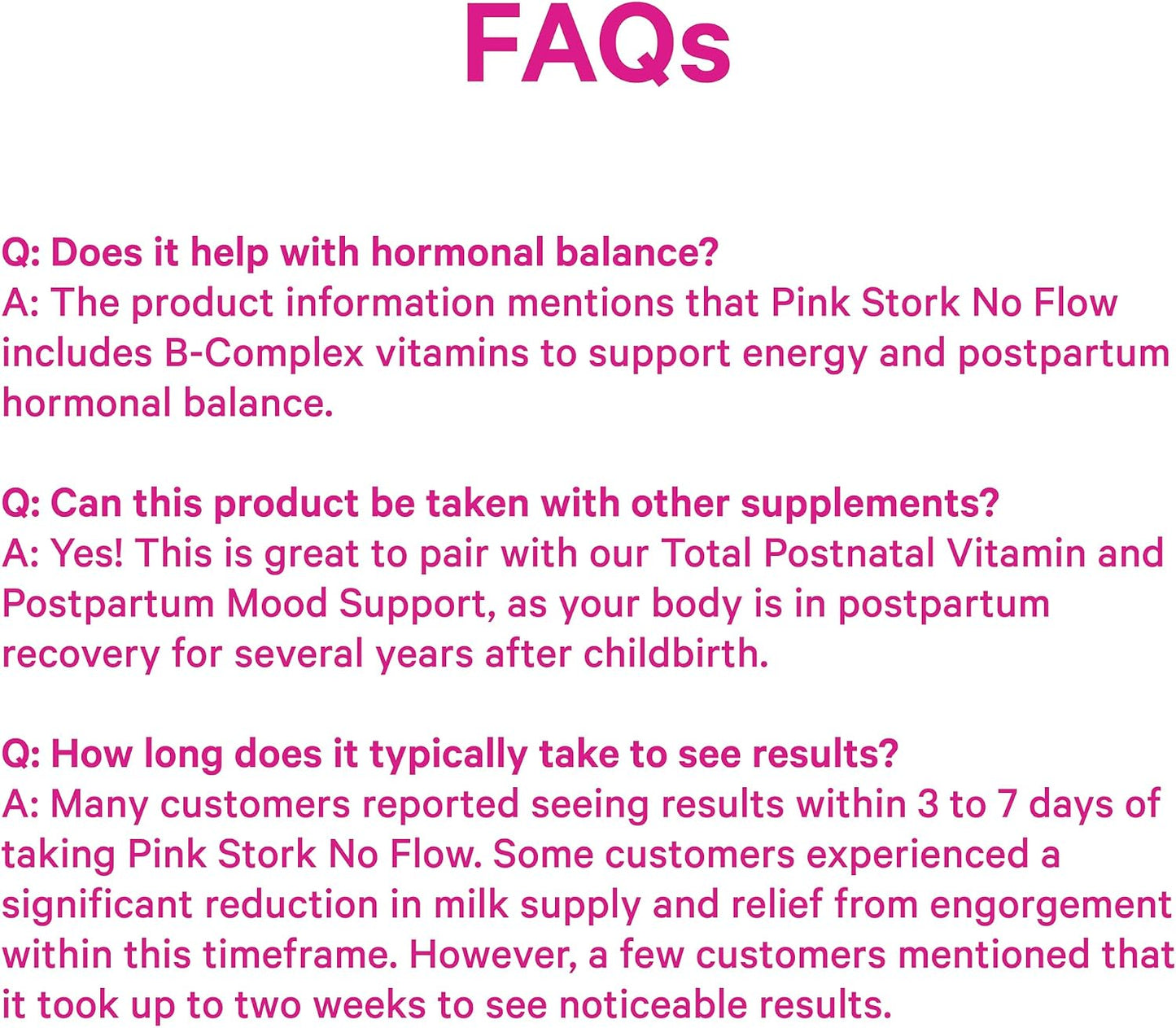 Pink Stork No Flow: Dry Up Breast Milk Supply with Sage, Parsley, and B Vitamins, Postpartum Essentials for Women to Stop Breastfeeding and Decrease Milk Production, 60 Capsules - PrimeBioHealth - canada supplements