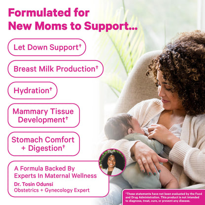 Pink Stork Organic Lactation Tea – Fenugreek, Fennel, Milk Thistle + More – Support for Breastfeeding, Pumping, Hydration, Milk Flow – Smooth Vanilla – 15 Sachets, Caffeine-Free - PrimeBioHealth - canada supplements