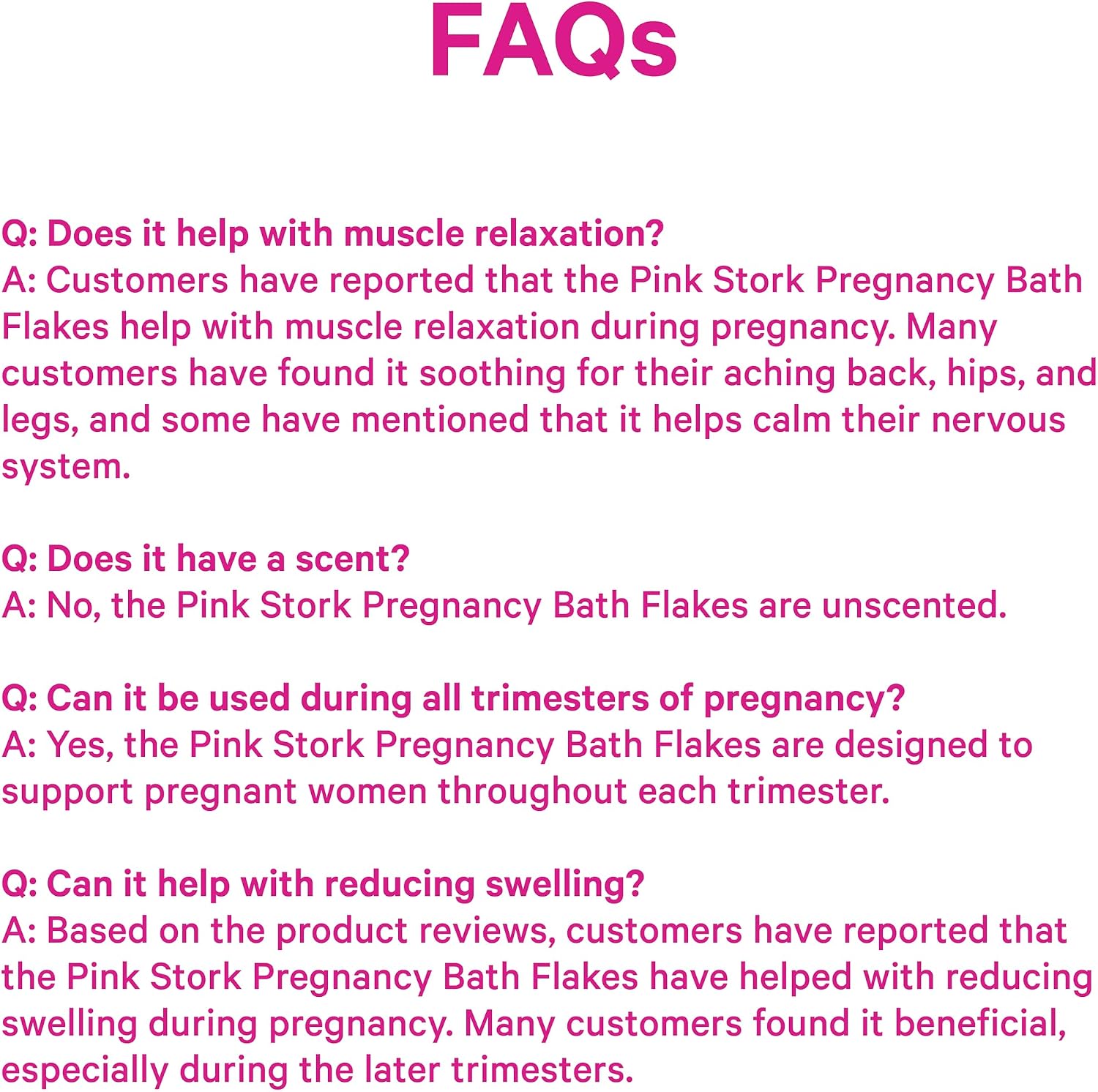 Pink Stork Pregnancy Bath Soak with Pure Magnesium Flakes, Unscented, 2 lb | 100% Dead Sea Salt, Support Pregnancy Comfort, Ease Feelings of Stress, Clean, Fragrance-Free - PrimeBioHealth - canada supplements