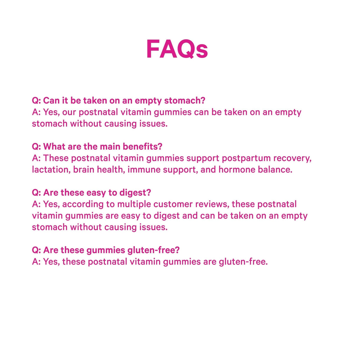 Pink Stork Total Postnatal Vitamin Gummies - Multivitamin for Postpartum Recovery and Lactation Support - Folic Acid, B6, and Vitamin C - PrimeBioHealth - canada supplements