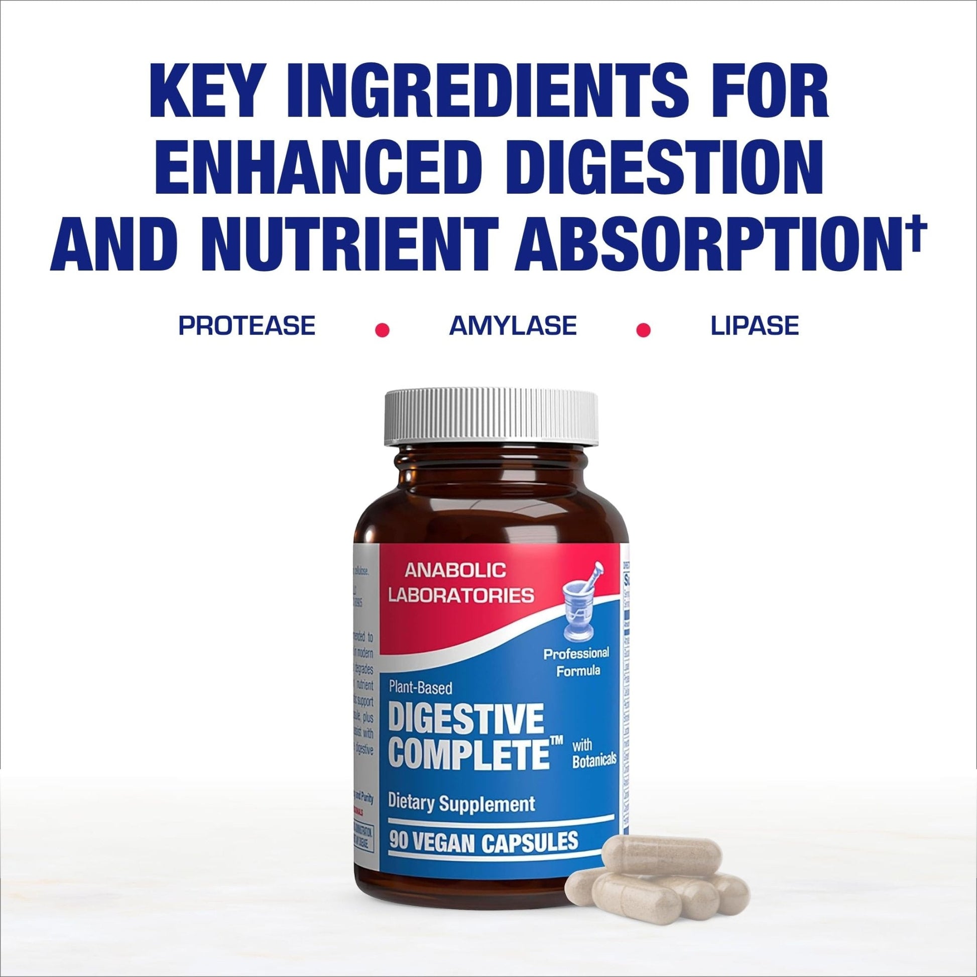 Plant Based Multi Digestive Enzymes Supplement - Clinically Formulated Digestion Supplement with Soothing Herbs and Enzymes for Women and Men - PrimeBioHealth - canada supplements