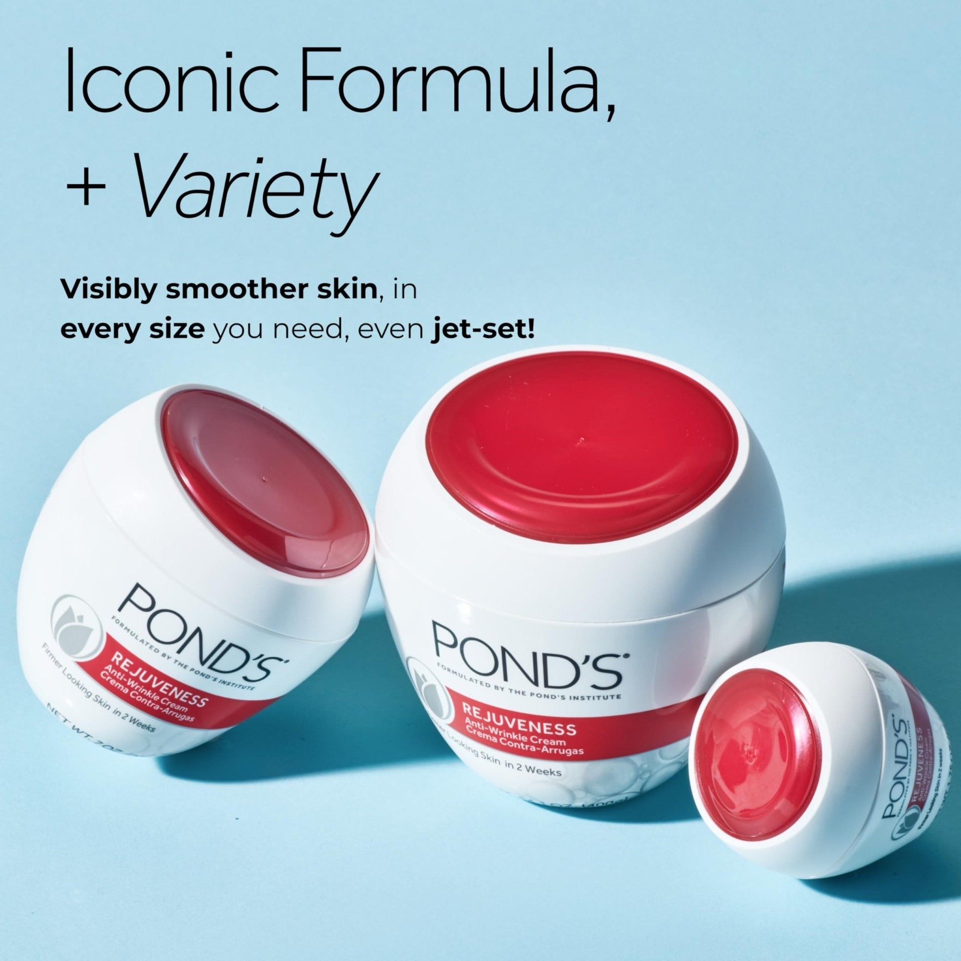 POND’S Rejuveness Face Cream – Anti-Aging Face Moisturizer with AHA’s, Vitamin E & Collagen – Daily Wrinkle Cream for Women - PrimeBioHealth - canada supplements