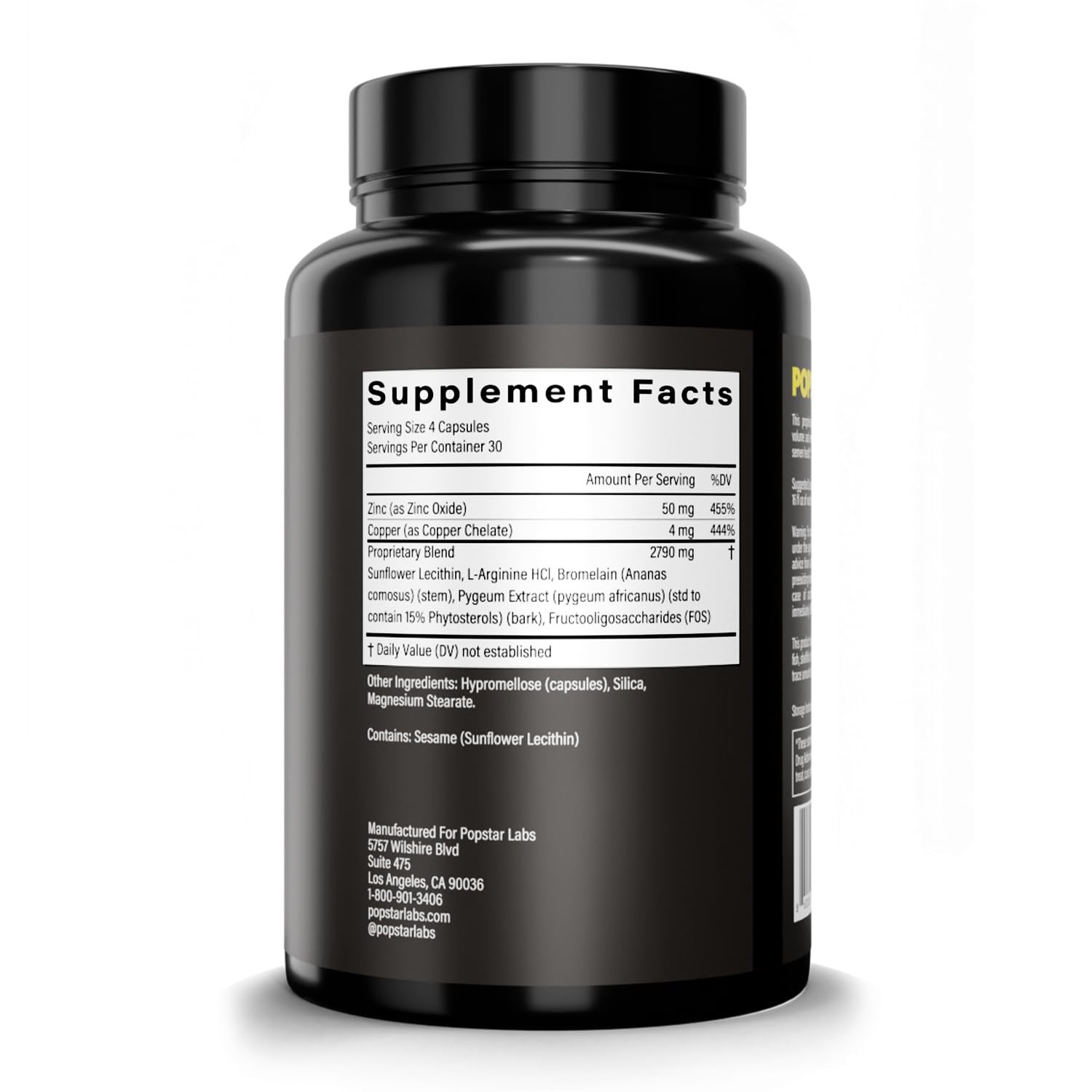 POPSTAR Labs Semen Volume Booster - Men's Semen Health & Fertility Supplement - Doctor Formulated to Increase Load Volume - Made in USA - Non-GMO, Organic - PrimeBioHealth - canada supplements