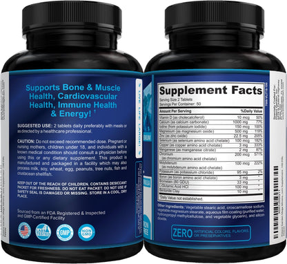 Potent Garden Mega Mineral Supplement Complete Mineral Complex with Calcium Magnesium Zinc Potassium Boron Selenium Chromium & 72 Trace - PrimeBioHealth - canada supplements