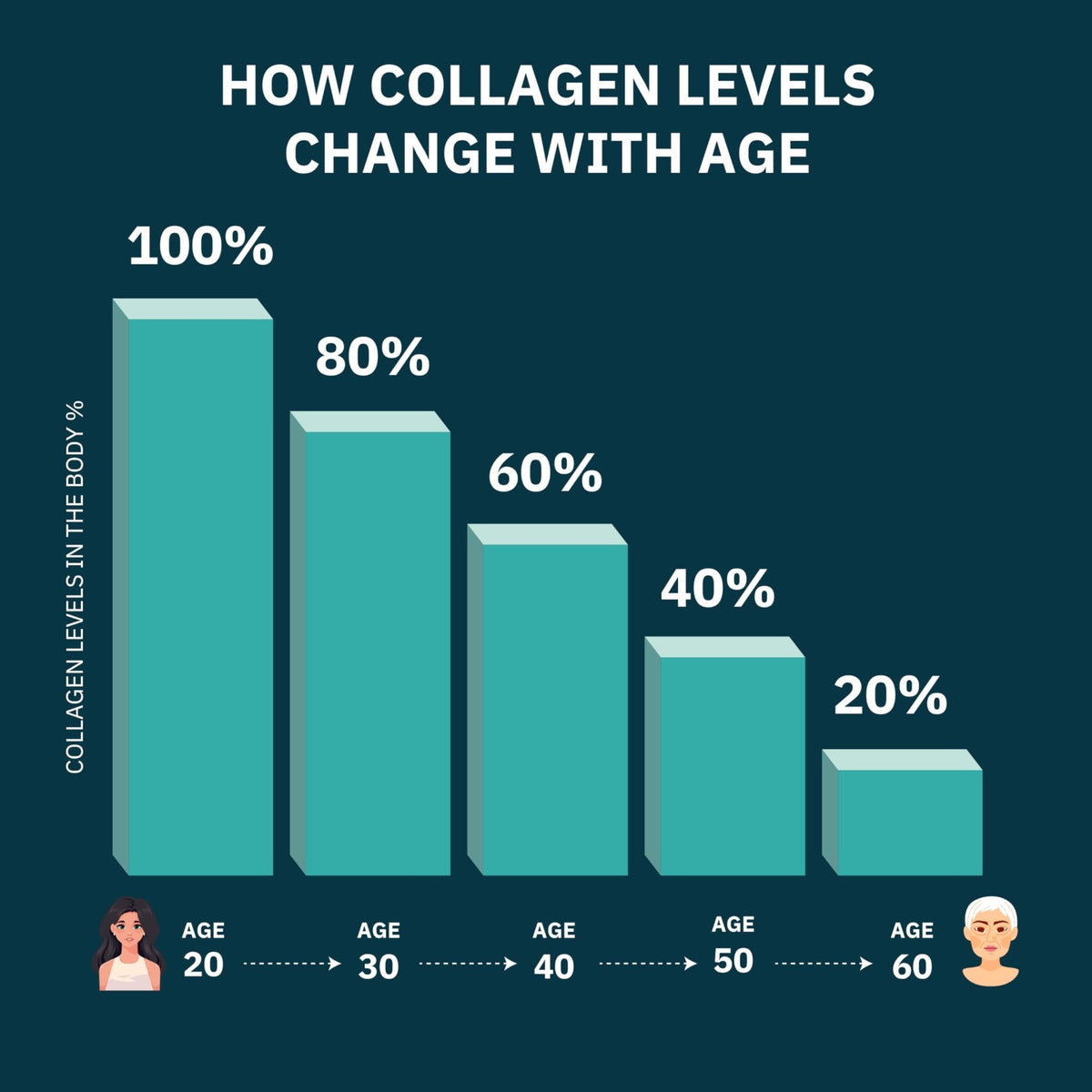 Premium Multi Collagen Peptides Capsules 1800mg - Types I, II, III, V, X To Support Skin, Hair, Nails - Helps Bones, Joints, Muscles, & Digestive Health - PrimeBioHealth - canada supplements
