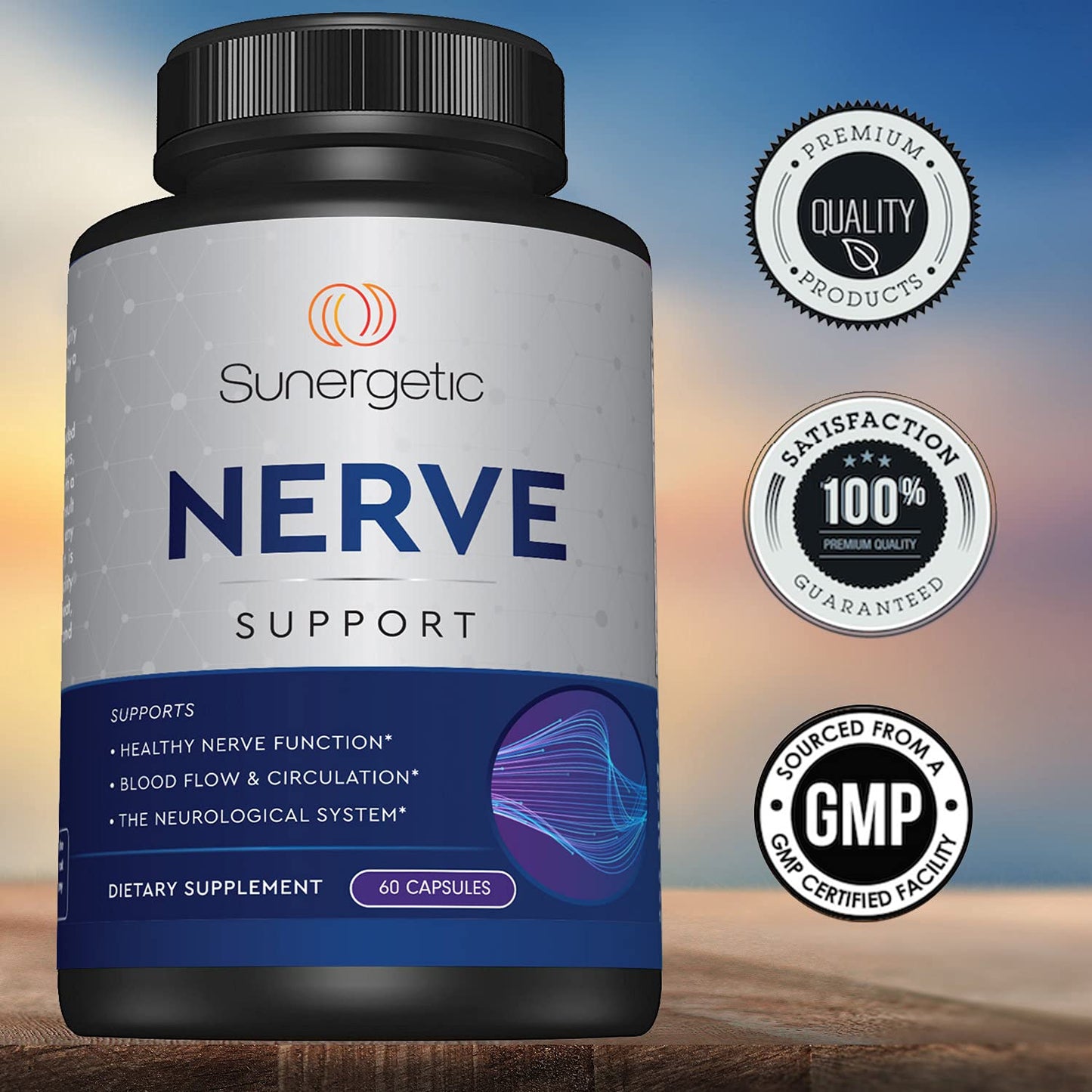 Premium Nerve Support Supplement – with Alpha Lipoic Acid (ALA) 600 mg, Acetyl-L-Carnitine (ALC) & Benfotiamine - Nerve Support Formula for Healthy Circulation, Feet, Hands & Toes - 60 Capsules - PrimeBioHealth - canada supplements