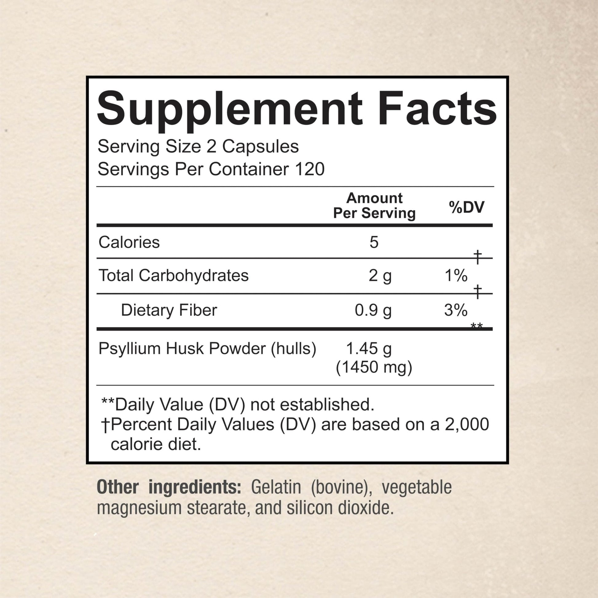 Premium Psyllium Husk Fiber Supplement 1450mg, 240 Capsules - PrimeBioHealth - canada supplements