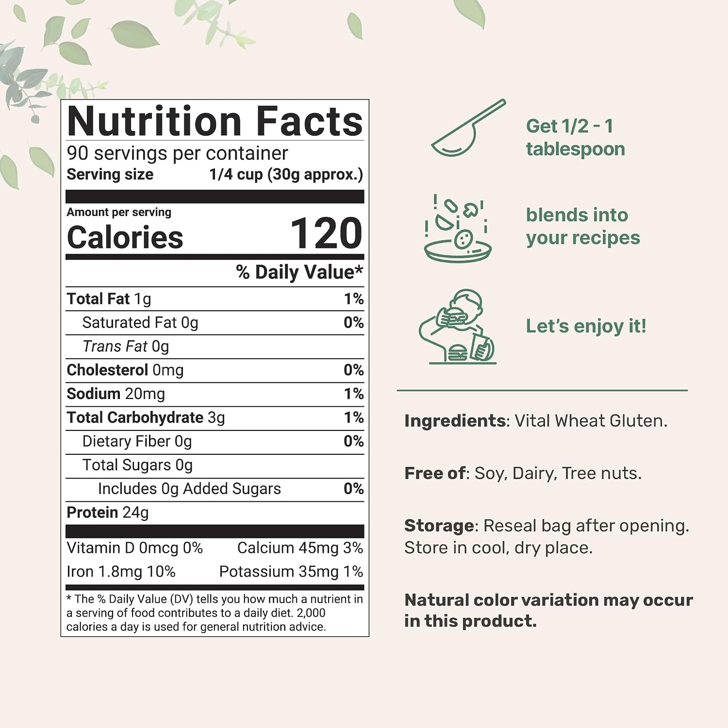 Premium Vital Wheat Gluten, 6lbs Powder | Great for Bread Making & Seitan | 24g High Protein Per Serving | Low Carb Baking Flour | Plant Based | Vegan & Keto Friendly | Non-GMO - PrimeBioHealth - canada supplements