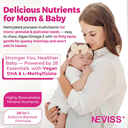Prenatal Vitamins for Women Multivitamin Gummies w/ Methylfolate 1mg, Choline Omega-3(DHA+EPA) Iron, Postnatal Vitamins for Women Breastfeeding | Before,During & After Pregnancy,Sugar Free,Vegan,60Cts - PrimeBioHealth - canada supplements