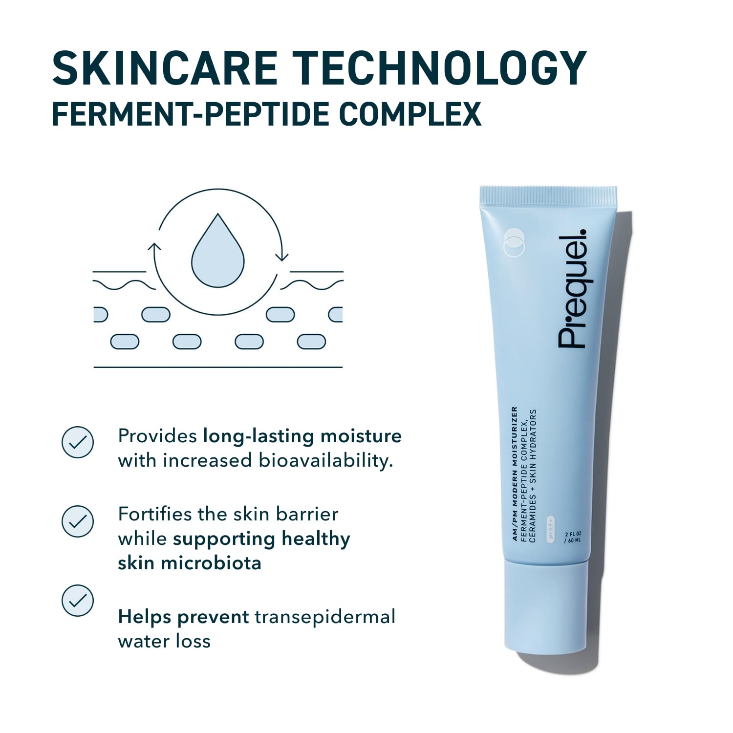 Prequel Skin AM/PM Modern Moisturizer – Hydrating Face Cream with Peptides, Ceramides - PrimeBioHealth - canada supplements