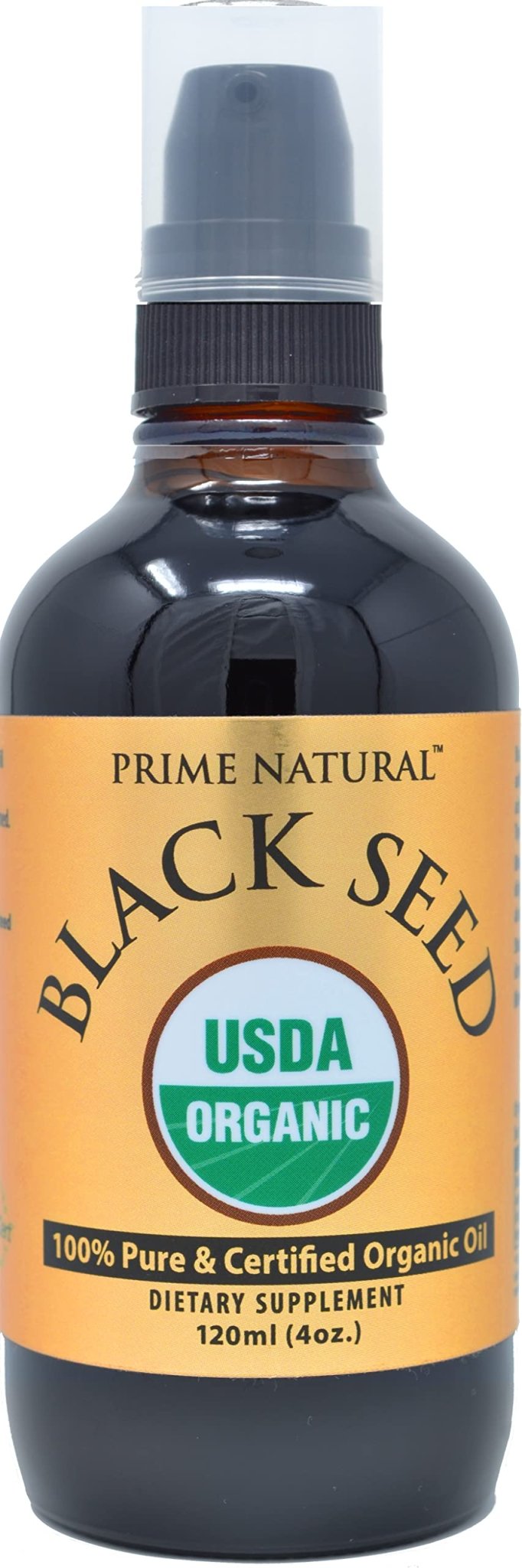 Prime Natural Organic Black Seed Oil 4oz - Cold Pressed Unrefined High Thymoquinone 1.7% USDA Certified - Turkish Origin Potent Nigella Sativa Liquid - PrimeBioHealth - canada supplements