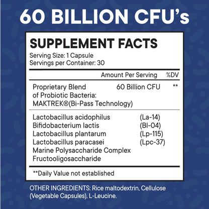 Probiotics 60 Billion CFU with Prebiotic Formula - Probiotics for Women and Men and Adults, 100% Natural Digestive Enzymes, - PrimeBioHealth - canada supplements