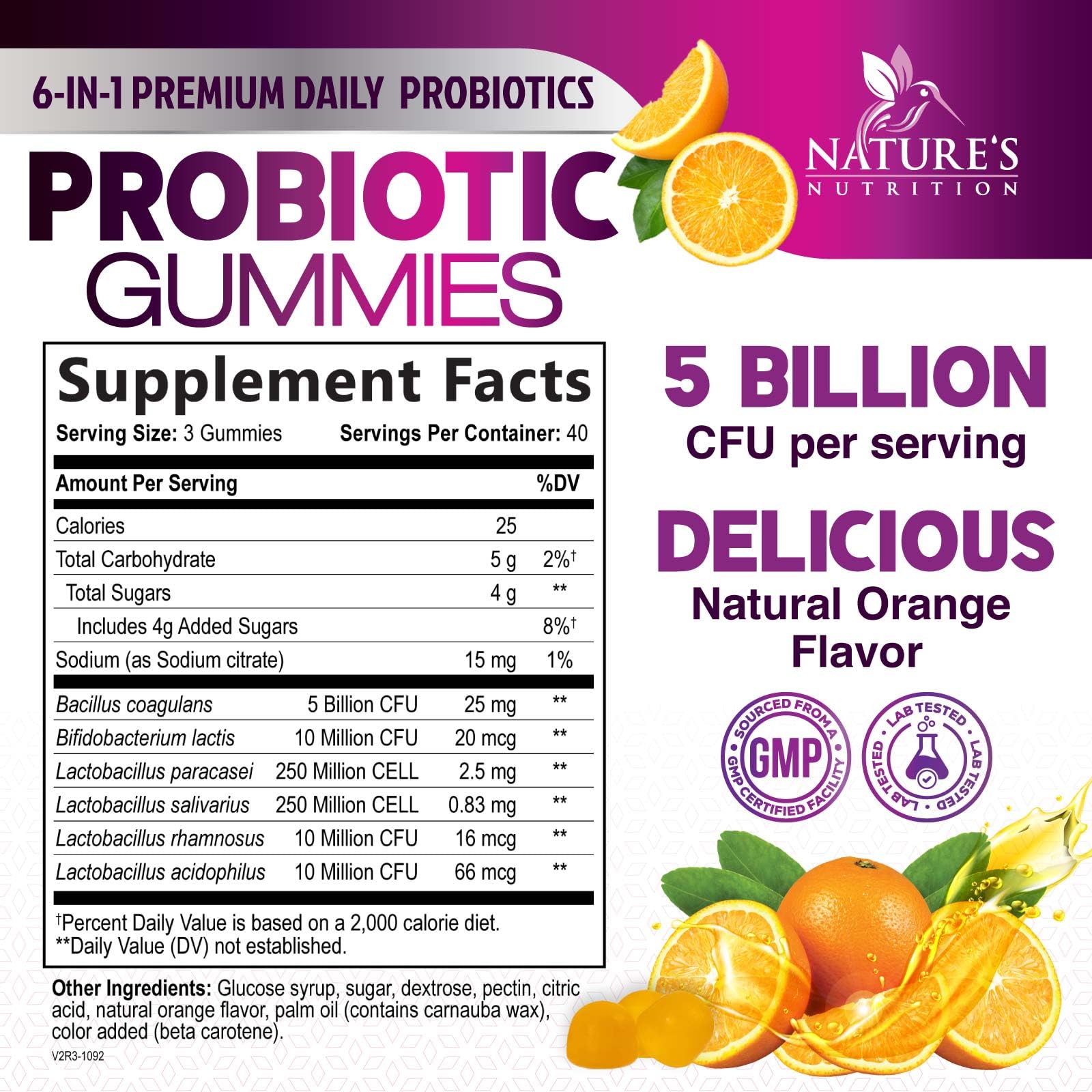 Probiotics for Digestive Health Gummies - 6 Unique Strains for Daily Immune Support & Gut Health, Supports Constipation, Gas & Bloating - Best Probiotic Supplement - PrimeBioHealth - canada supplements