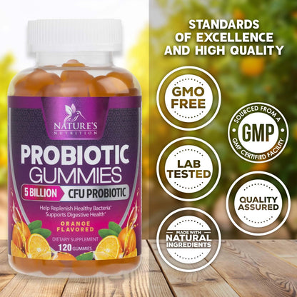 Probiotics for Digestive Health Gummies - 6 Unique Strains for Daily Immune Support & Gut Health, Supports Constipation, Gas & Bloating - Best Probiotic Supplement - PrimeBioHealth - canada supplements