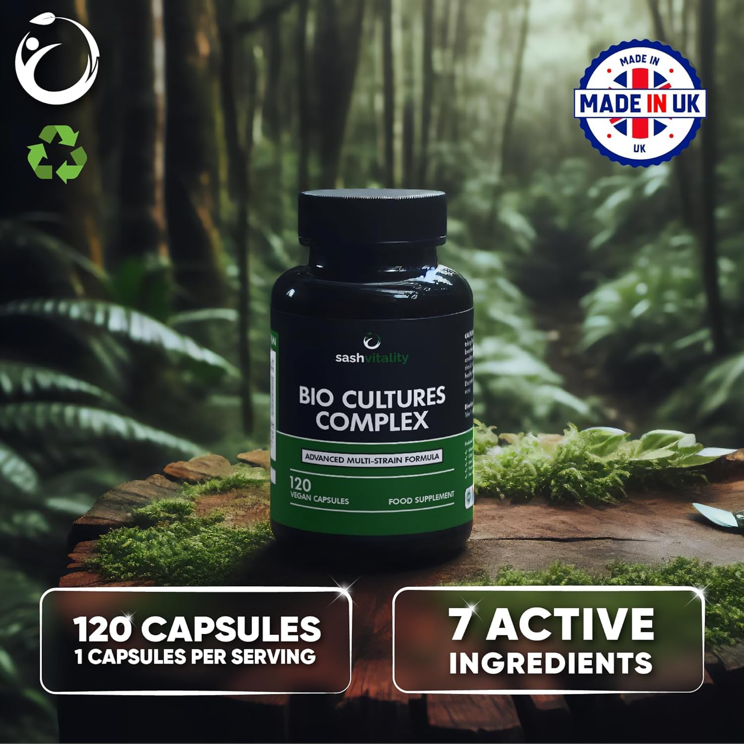 Probiotics & Prebiotics | 435 Billion CFU | Bio Cultures Complex | 120 Vegetarian Capsules for Women & Men - Lactobacillus Acidophilus, Bifidobacterium - PrimeBioHealth - canada supplements