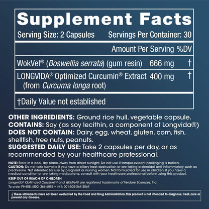 ProHealth Body & Joint - Optimized Curcumin Longvida (60 Veggie Capsules) - PrimeBioHealth - canada supplements