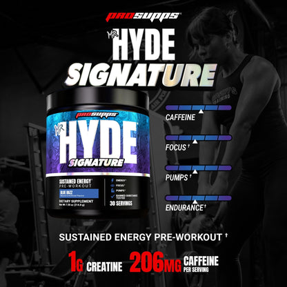 ProSupps Mr. Hyde Signature Pre Workout Powder with Creatine, Beta Alanine & Caffeine - Performance, Energy & Endurance - Clean Fitness & Gym Supplements for Men & Women = - PrimeBioHealth - canada supplements