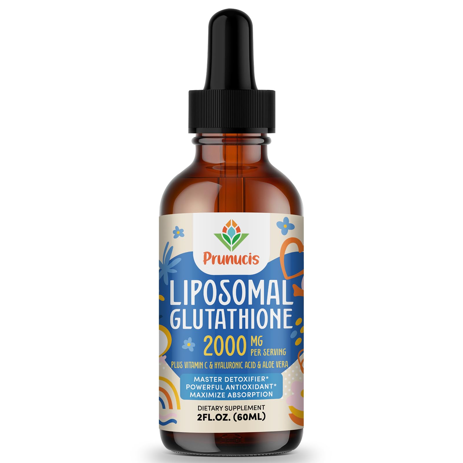 Prunucis 2000MG Liposomal Glutathione Liquid, 98% Absorption, Active Form L-Glutathione Supplement, - PrimeBioHealth - canada supplements